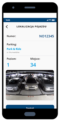 Parking functions available on mobile